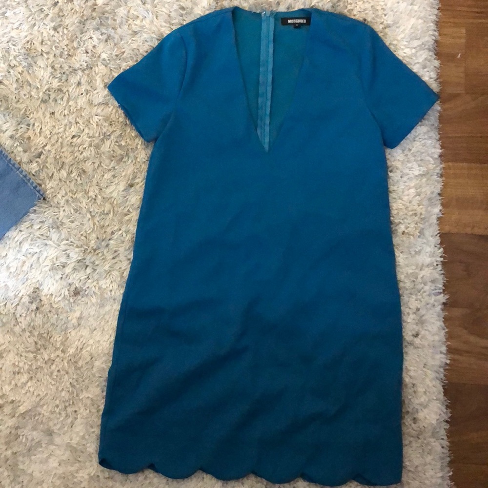 Misguided V neck Shift Dress